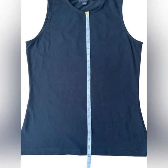 Halogen Black Crew Neck Tank Top - Classic Essential - Size Small - Picture 6 of 10